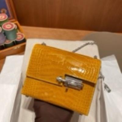 wholesale quality hermes verrou 17 shiny alligator vert bosphore phw